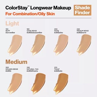 ภาพขนาดย่อของภาพหน้าปกสินค้ารุ่นใหม่ล่าสุด Revlon ColorStay Longwear Makeup เรฟลอน คัลเลอร์สเตย์ ฉลากไทย จากร้าน khunjanshop บน Shopee ภาพที่ 6