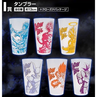 (แท้🇯🇵) Glass แก้วพลาสติก-Ichiban Kuji: Dragon Ball HISTORY OF THE FILM ดราก้อน บอล