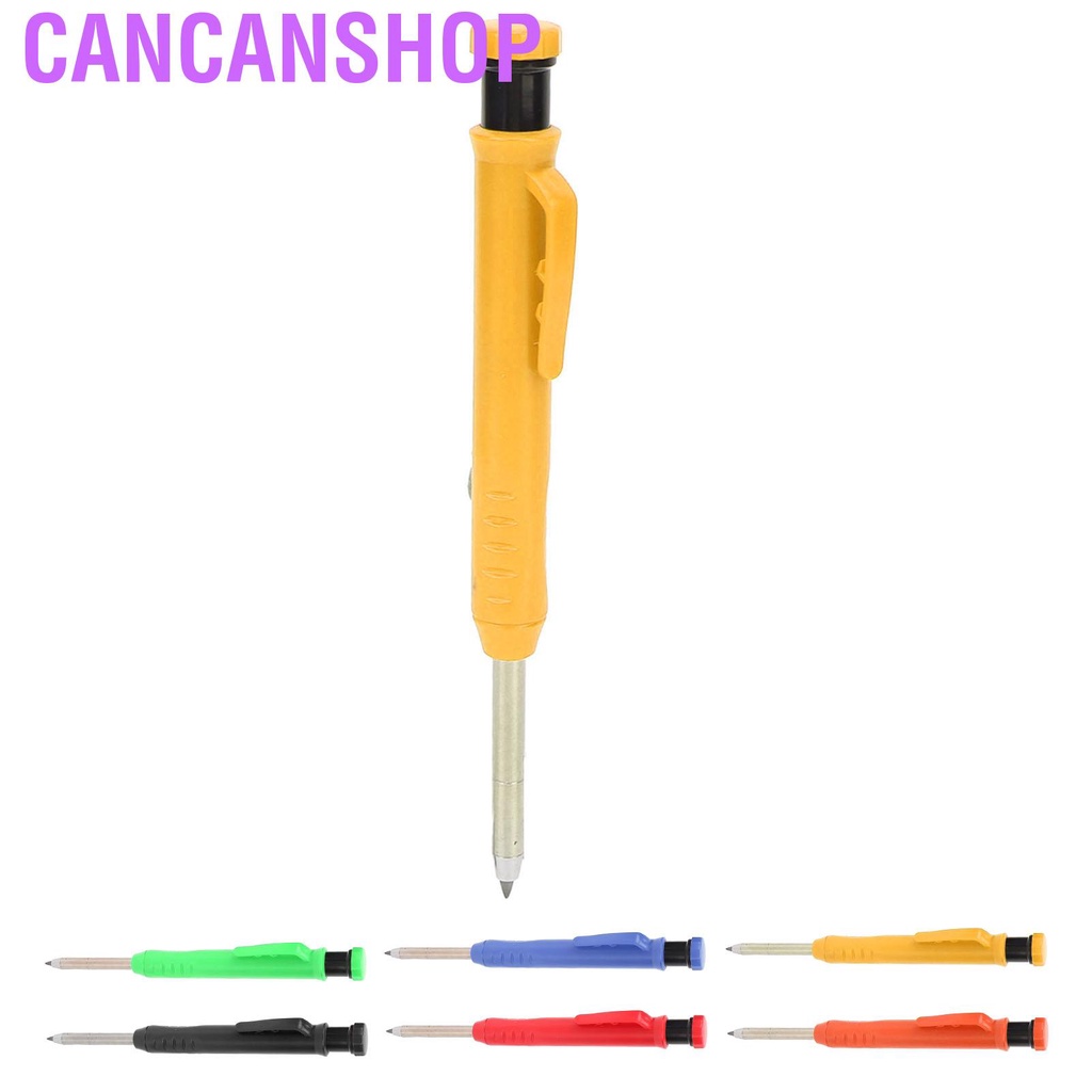 cancanshop-mechanical-carpenter-pencil-with-sharpener-woodworking-deep-hole-for-metal-plastic-marking