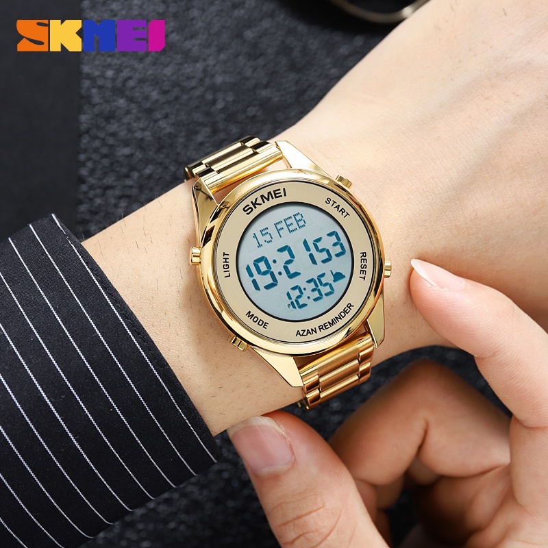 skmei-นาฬิกาข้อมือดิจิทัล-สายสเตนเลส-กันน้ํา-มีไฟ-led-สไตล์สปอร์ต-แฟชั่นสําหรับผู้ชาย