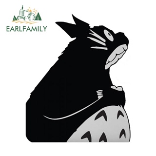 Earlfamily สติกเกอร์ไวนิล ลายการ์ตูน Totoro 13 ซม. x 10.6 ซม. DIY สําหรับติดตกแต่งรถยนต์ หมวกกันน็อค