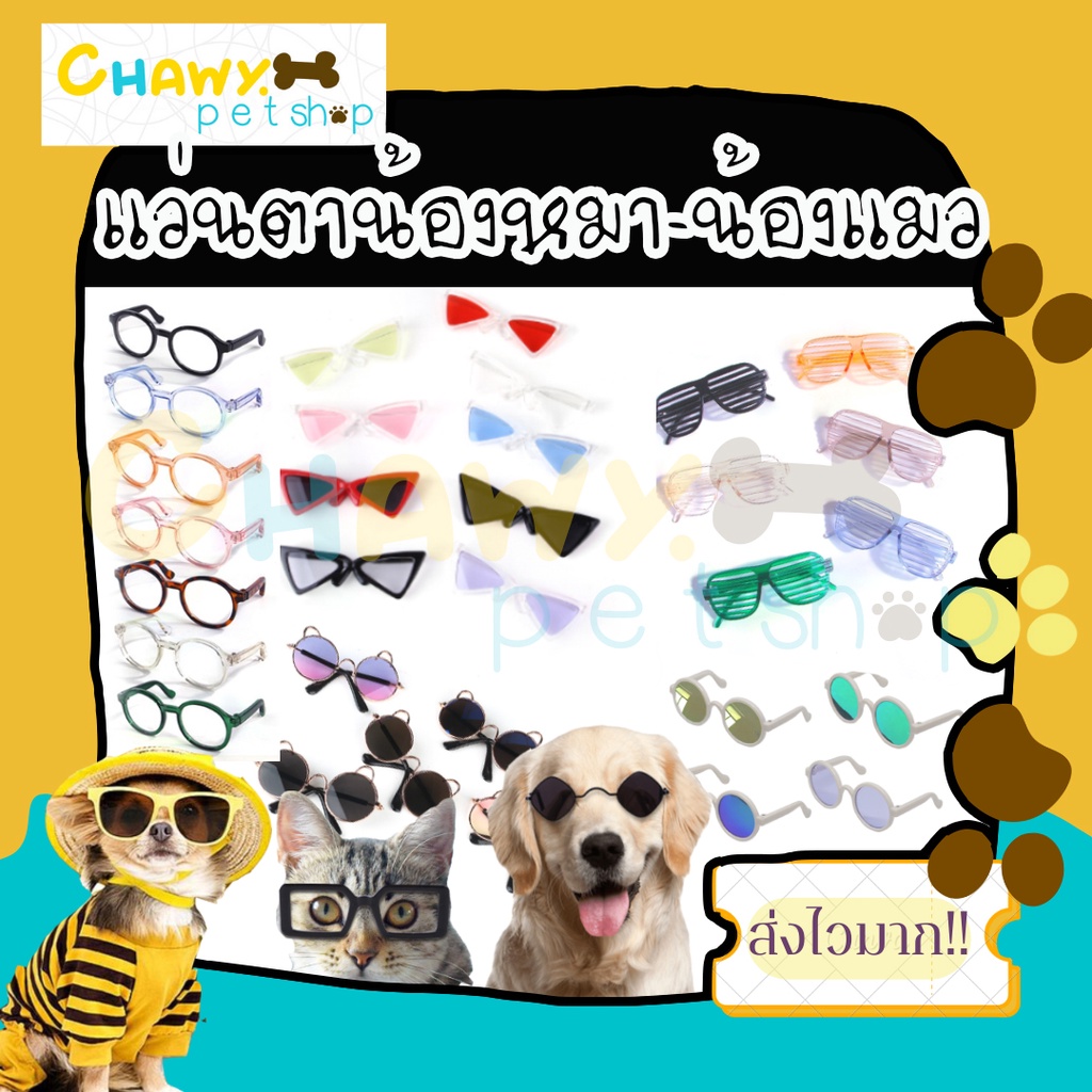 ภาพหน้าปกสินค้าแว่นตาสัตว์เลี้ยง แว่นตามหมาเล็ก แว่นตาแมว