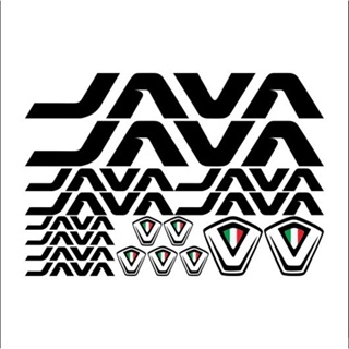 สติกเกอร์รูปลอก สีดํา สําหรับติดตกแต่งรถจักรยาน Java Limited Edition