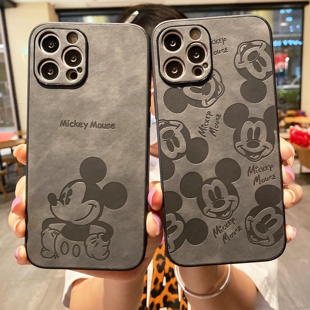 ขายดี-เคสโทรศัพท์มือถือหนัง-ลายมิกกี้-โดราเอมอน-สําหรับ-iphone-14-series