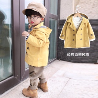 เสื้อแจ็กเก็ต สไตล์เกาหลี แฟชั่นฤดูใบไม้ผลิ สําหรับเด็กผู้ชาย อายุ 1 ปี