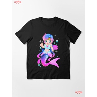 New Mermaid Mercury - Pink Essential T-Shirt เสื้อยืดพิมพ์ลาย เสื้อยืดอะนิเมะ คอกลมความนิยม เสื้อยืดคู่รัก Unisex