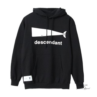 เสื้อกันหนาวมีฮู้ด พิมพ์ลายโลโก้ DESCENDANT สไตล์คลาสสิก