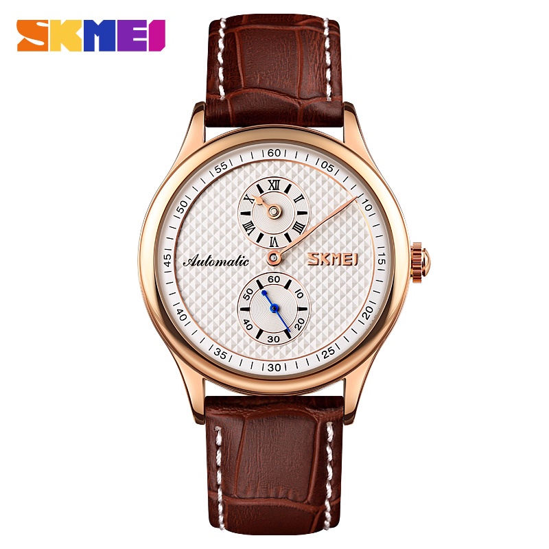 skmei-แบรนด์เรียบง่าย-กลวง-หน้าปัด-นาฬิกาข้อมือ-สําหรับผู้ชาย-นาฬิกาธุรกิจ-ลําลอง-กลไกอัตโนมัติ-สายหนัง-นาฬิกาข้อมือ