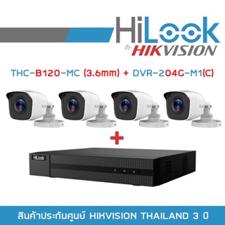 SET HILOOK 4 CH : THC-B120-MC (3.6 mm) + DVR-204G-M1(C) BY BILLIONAIRE SECURETECH