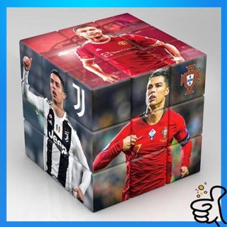 รูบิค 3x3 แม่เหล็ก รูบิค 3x3 แม่เหล็ก gan รูบิค 2x2 แม่เหล็ก Messi Cristiano Ronaldo Football Peripheral ของที่ระลึก Jameski Creative Third -Order Rubiks Cube Boys Puzzle ของขวัญของขวัญ