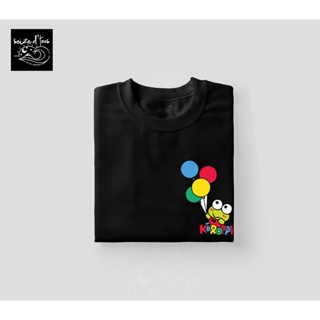Keroppi บอลลูนการออกแบบแรงบันดาลใจ -- เฮลโลคิตตี้ Unisex Tshirt สําหรับผู้ชายและผู้หญิง -- ยึด  D#R