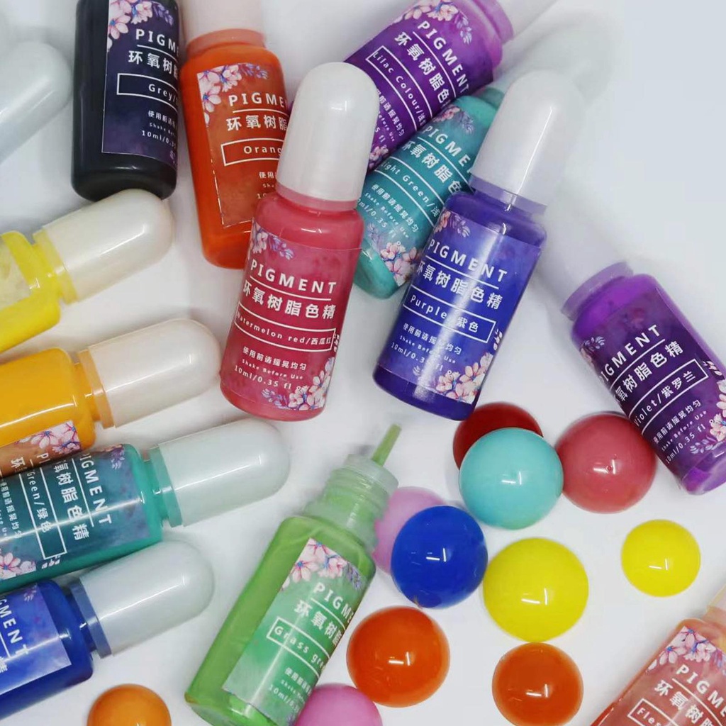 Macaron Solid colors สีหยดแบบทึบ สีผสมเรซิ่น ไม่เฟด ไม่จาง สีผสมทึบแสง ...