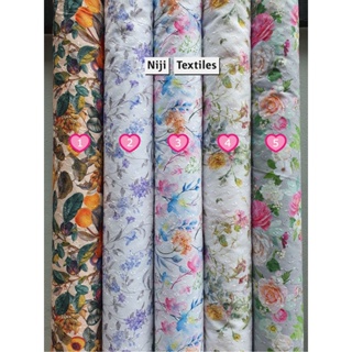 ภาพหน้าปกสินค้าผ้าคอตตอนปักลูกไม้ญี่ปุ่น ผ้าเมตรพิมพ์ดิจิตอล ลายดอกไม้เล็กรวมๆ Cotton Lace Digital Fabric - Beautiful Mix Small Flowers ที่เกี่ยวข้อง