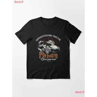 Sort.V รถจักรยานยนต์ Can-Am Spyder BRP Roadsters Essential T-Shirt เสื้อยืดพิมพ์ลาย ผู้ช ายและผู้หญิง