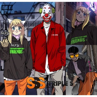 เสื้อกันหนาว มีฮู้ด ลาย WEBTOON WOOIN SABBATH CREW STAY AWAY FROM YOUR FRIENDS WINDBREAKER MANHWA