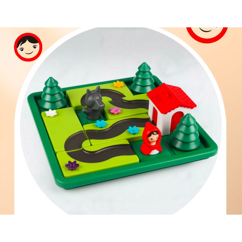 mytopshop-smart-games-little-red-riding-hood-iq-challenge-board-puzzle-toys-logical-thinking-amp-motor-skill-learning-ed