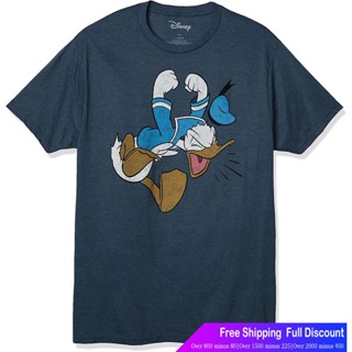 Tee ดิสนีย์ร์ตูนพิมพ์ฤดูร้อน ย์เสื้อยืด Disney Mens Full Size Donald Duck Tantrum T-Shirt T-Shirt