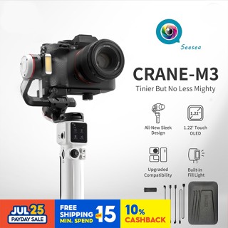 Zhiyun Crane M3 กิมบอลกันสั่น แบบมือถือ 3 แกน สําหรับกล้อง DSLR สมาร์ทโฟน iPhone Sumsang Gopro Crane M M2