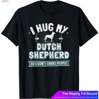 Tee SKTT1 เสื้อยืดแขนสั้น Dutch Shepherd Owner Gift - Dog Humor T-Shirt Saying Tee Popular T-shirts