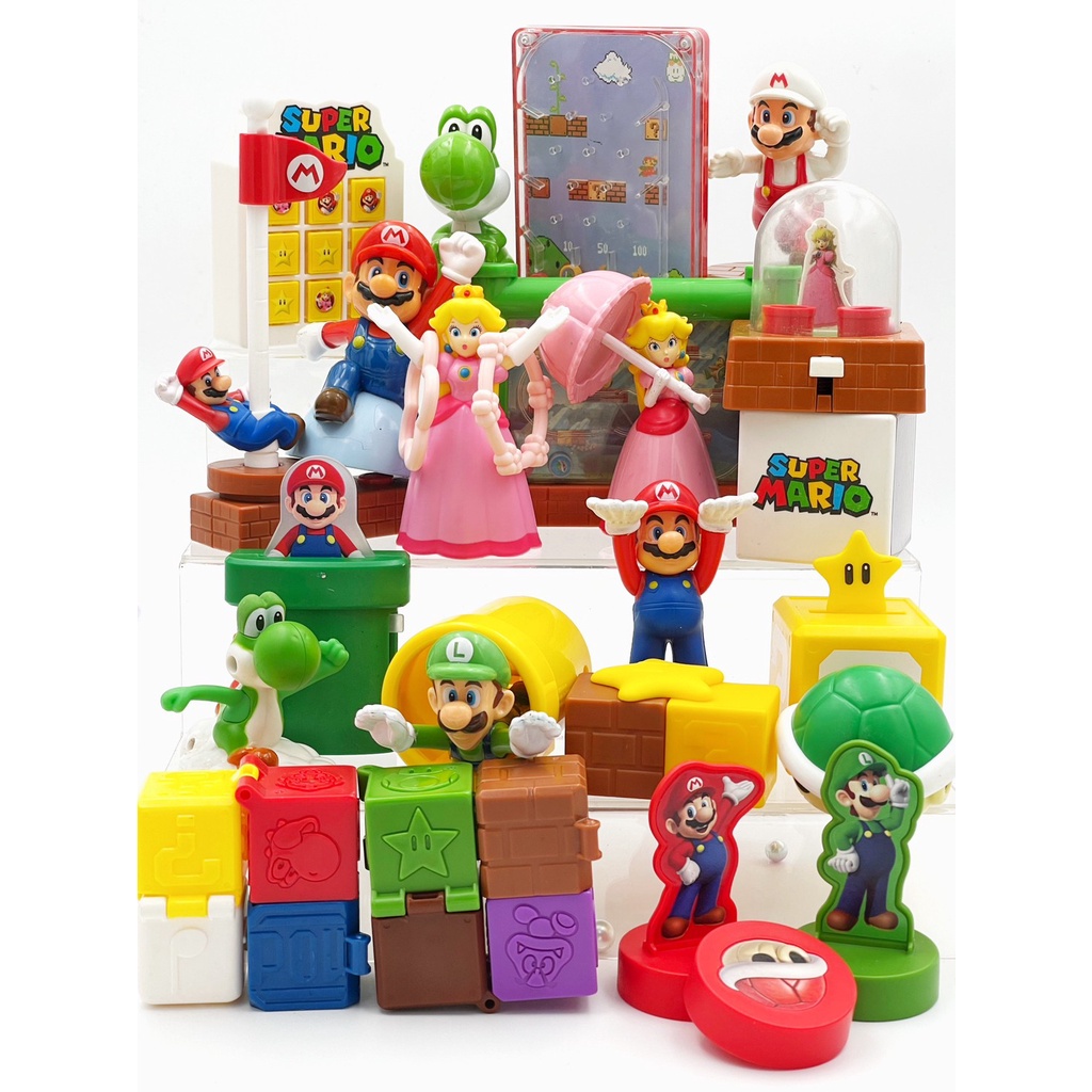 โมเดลมาริโอ้-ของเล่นแมคโดนัลด์-super-mario-happy-meal-ลิขสิทธิ์แท้-ของสะสมมือสองญี่ปุ่น