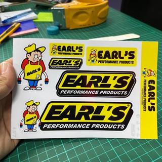 สติกเกอร์ EARLS(เอิร์ล) ชุดคิทเซ็ท สุดคุ้ม!! สำหรับแปะมอไซค์หรือแปะทั่วไปเพิ่มความสวยงาม 1ชุดมีหลายชิ้น คุ้มนะ!!