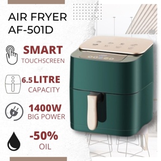ภาพหน้าปกสินค้าหม้อทอดไร้น้ำมัน 6.5 ลิตร ใหญ่จุใจ Air Fryer Large High-Capacity Air Fryer AF-501D AIRFRYER (6.5 L) ที่เกี่ยวข้อง