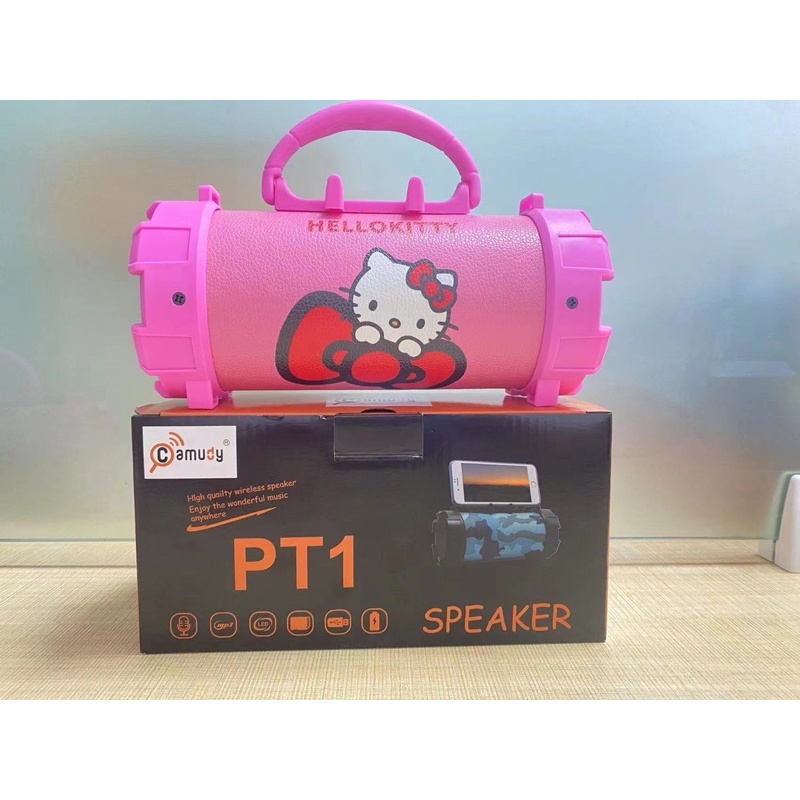 ลำโพงbluetooth-f18-ลายkitty-น่ารักพกพาง่าย-สุ่มลาย