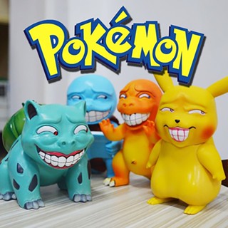 โมเดลฟิกเกอร์ การ์ตูนโปเกม่อน Pikachu Bulbasaur Charmander ขนาด 9~14 ซม. เหมาะกับของขวัญ ของเล่นสําหรับเด็ก