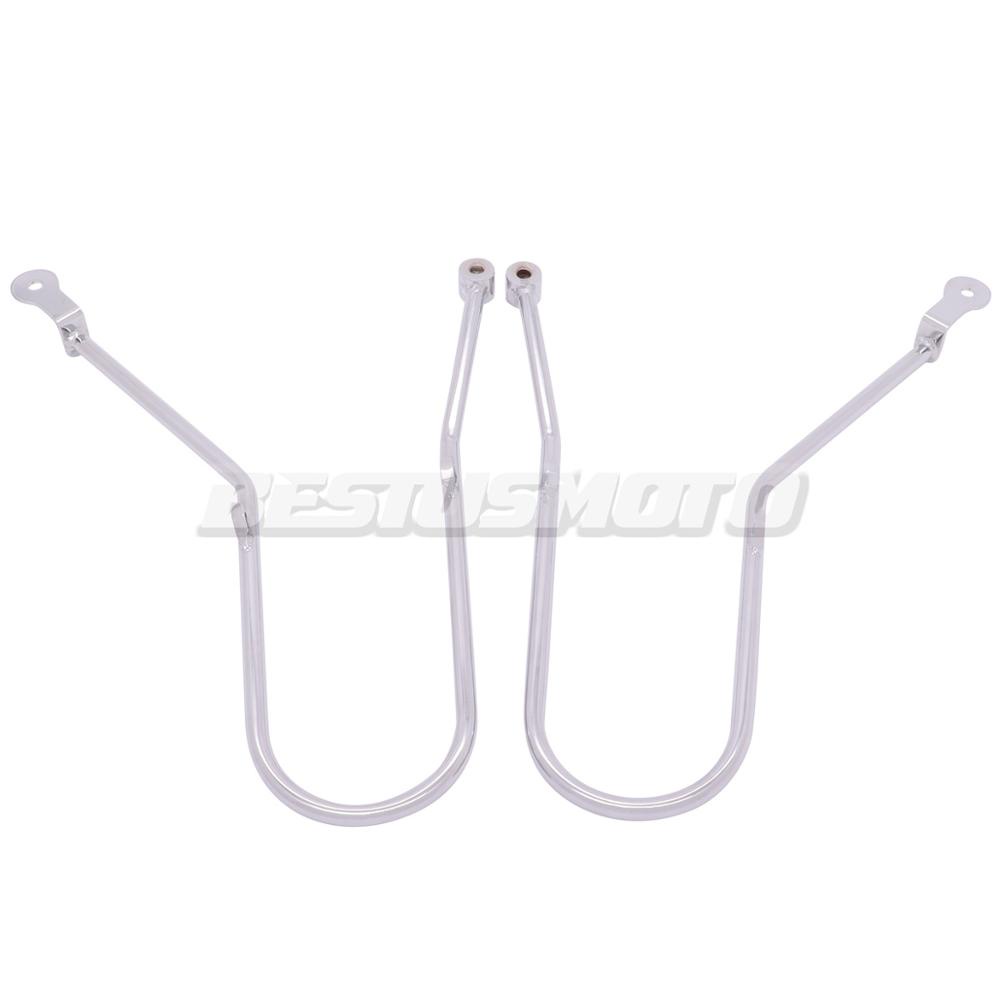 Motorcycle Left&Right Side Pannier Rail Saddlebag Support Bar For ...