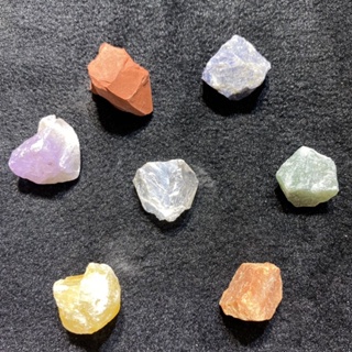 🌈 หิน7สี พลอย7ชนิด พลอยดิบ สริมพลัง ใช้ในการดูดวง หินจักระเพื่อการบำบัด  “คริสตัลบำบัด หรือ หินบำบัด” การใช้ หินจักระ