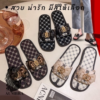 รองเท้าแตะแฟชั่น รองเท้าผู้หญิง พื้นกันลื่น ทำคสามสะอาดง่าย สินค้าพร้อมส่งจากไทย T126