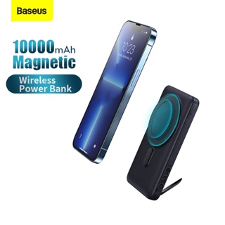Baseus แบตเตอรี่สํารองไร้สาย แม่เหล็ก 10000mAh 15W สําหรับ iPhone 14 13 12 Pro mini
