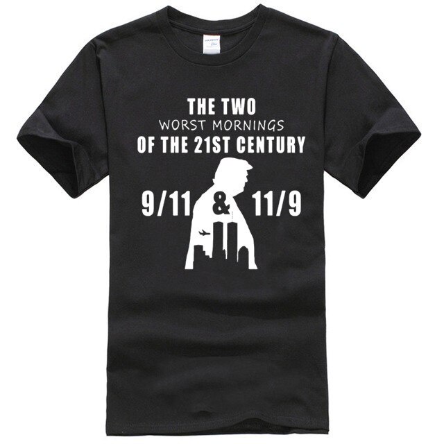 เสื้อยืด-เสื้อยืดผู้ชายปี-2022-the-two-worst-morning-the-21st-century-เสื้อคอคอเสื้อยืดคอเสื้อยืด