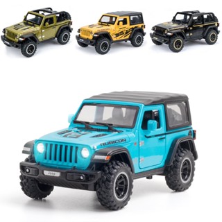 ◇♠◐1:32 Jeep Wrangler Rubicon 1941 Alloy Car Model Sound and Light Pull Back Collection Diecast Vehicles Car Toys for Ki