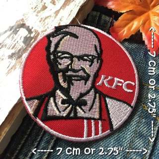 KFC ตัวรีดติดเสื้อ อาร์มรีด อาร์มปัก ตกแต่งเสื้อผ้า หมวก กระเป๋า แจ๊คเก็ตยีนส์ Badge Embroidered Iron on Patch