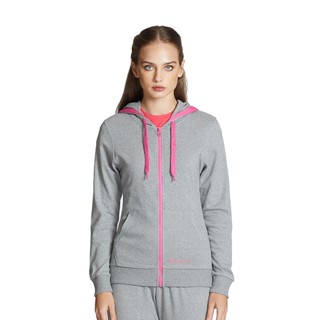 BODY GLOVE Womens SC Interlock Hoodie เสื้อฮู้ด ผู้หญิง สีเทาอ่อน-41