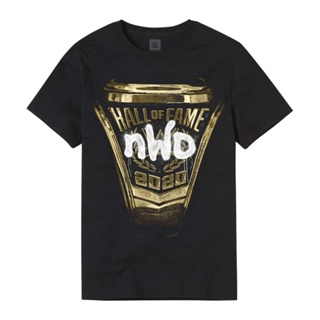 เสื้อยืดสีขาวผู้หญิง เสื้อยืดผู้หญิง เสื้อยืด DIY WWE 2022 ใหม่ nWo 