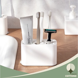♡ COTTONO ♡ กล่องใส่แปรงสีฟัน ที่วางแปรงสีฟัน ที่ใส่แปรงฟัน อุปกรณ์จัดเก็บในห้องน้ำ KM825 ถอดล้างทำความสะอาดได้