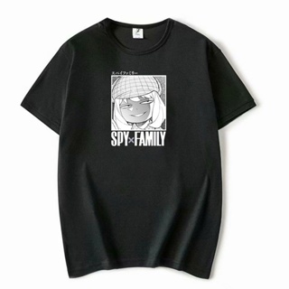 เสื้อยืดแขนสั้น แบบบาง พิมพ์ลาย Spy X Family Spy Play House Ania Crying Emoji แบบสวมหัว สําหรับครอบครัว