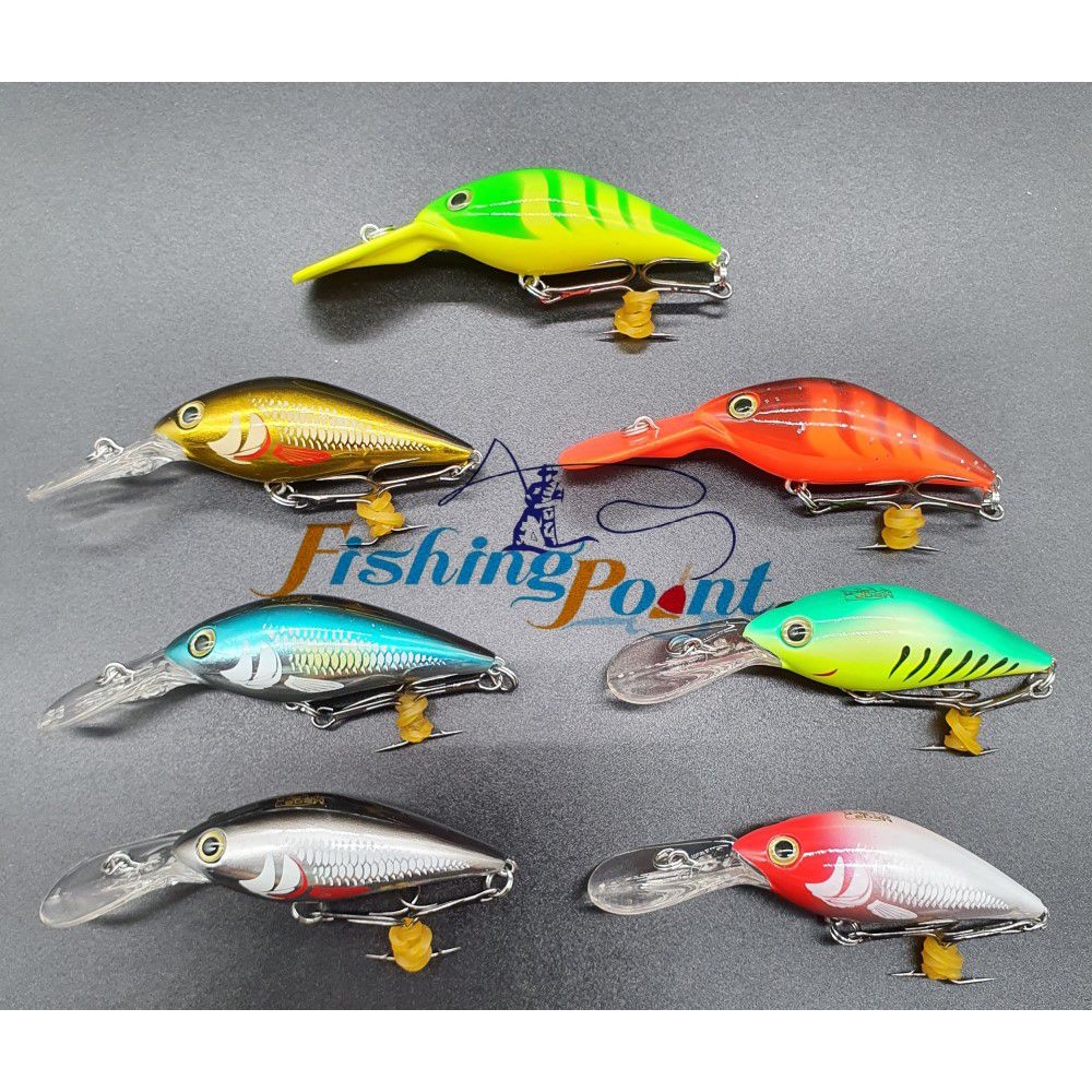 ภาพหน้าปกสินค้าเหยื่อปลอมตกปลา Mega Catch รุ่น MC56 และ MC65 จากร้าน fishingpointrayong บน Shopee