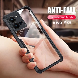 เคสโทรศัพท์ ซิลิโคนนิ่ม แบบใส กันกระแทก สําหรับ Vivo Y35 Y22 Y 22 Y22s 2022