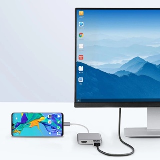 Type-C To HDMI Converter Plug และ Play Type-C Converter สำหรับ Macbook โทรศัพท์จอแสดงผล HDTV โปรเจคเตอร์ อะแดปเตอร์