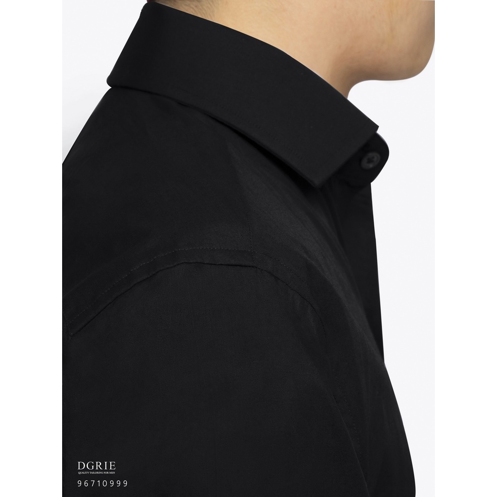 dgrie-black-oxford-cotton-shirt-เสื้อเชิ้ตออกฟอร์ด