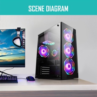 ภาพขนาดย่อของภาพหน้าปกสินค้าเคสคอม ATX เคสคอมพิวเตอร์ RGB Computer Case VENUZ ไฟปรับระดับ Gaming M-ATX VENU ITX Z Computer Case รับประกัน5 ปี จากร้าน llzbz21x6b บน Shopee ภาพที่ 6