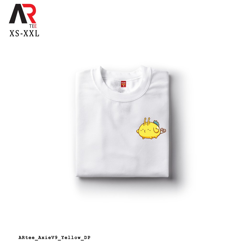 tee-เสื้อยืดสีขาว-ar-tees-axie-สีเหลืองเก๋เสื้อที่กําหนดเอง-unisex-tshirt-สําหรับผู้หญิงและผู้ชาย