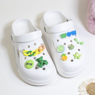 Crocs Jibbitz ชุดจี้รูปการ์ตูนหมี สําหรับตกแต่งรองเท้า DIY