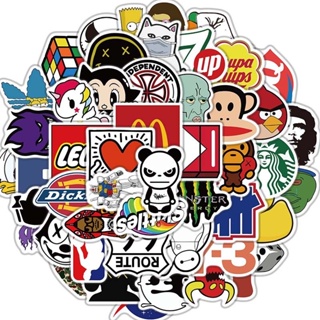 สติ๊กเกอร์ Logo 283 โลโก้ 50ชิ้น NBA LEGO เลโก้ DQ monster บาส กาแฟ route 66 เฟสบุ๊ค playboy เพบอย 7up บาส พอลแฟรงค์