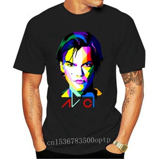 เสื้อคู่ Avicii Inspired sanat kolaj tasarım baskılı tişört Edm efsane dans müzik gömlek T Shirt komik tişört erkekler