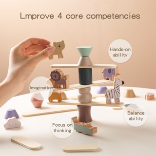 【มาใหม่】เกมกระดานไม้ Montessori ของเล่นเสริมการเรียนรู้เด็ก 1 ชุด