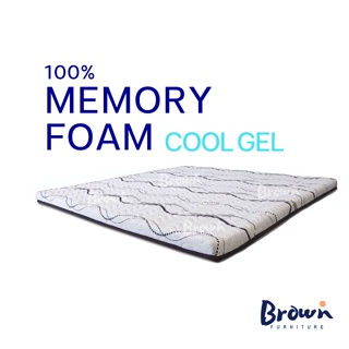 ท็อปเปอร์ Topper memory foam100% *ผ้าหุ้มนำเข้า ป้องกันไรฝุ่น ป้องกันแบคทีเรีย [สินค้ามีพร้อมส่ง] Brownfurniture